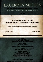 FIFTH CONGRESS OF THE INTERNATIONAL DIABETES FEDERATION