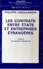 LES CONTRATS ENTRE éTATS ET ENTREPRISES éTRANGèRES