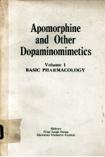 APOMORPHINE AND OTHER DOPMINOMIMETICS VOLUME1 CLINICAL PHARMACOLOGY