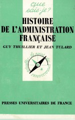 HISTOIRE DE L'ADMINISTRATION FRAN?AISE