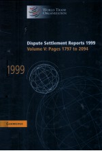 DISPUTE SETTLEMENT REPORTS 1999 VOLUME 5