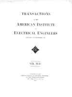 TRANSACTIONS OF THE AMERICAN INSTITUTE OF ELECTRICAL ENGINEERS VOLUME XLIII