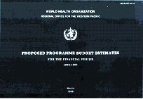 PROPOSED PROGRAMME BUDGET ESTIMATES FOR THE FINANCIAL PERIOD 1988-1989