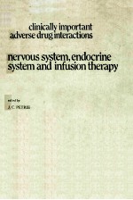 CLINICALLLY IMPERTANT ADVERSE DRUG INTERACTIIONS NERVOUS SYSTEM