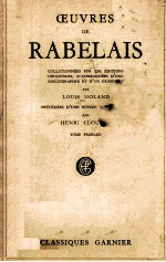 Oeuvres de rabelais : I