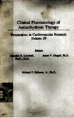 CLINICAL PHARMACOLOGY OF ANTIARRHYTHMIC THERAPY PERSPECTIVES IN CARDIOVASCULAR RESEARCH VOLUME10