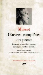 Oeuvres complètes en prose