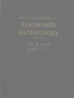 BERGEY`S MANUAL OF SYSTEMATIC BACTERIOLOGY VOLUME 1