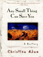 ANY SMALL THING CAN SAVE YOU A BESTIARY