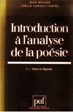 Introduction à l'analyse de la poésie