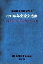 煤炭技术经济研究会  1991年年会论文选集