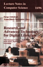 Lecture Notes in Computer Science 1696:Research and Advanced Technology for Digital Libraries