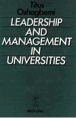 Leadership and Management in Universities Britain and Nigeria