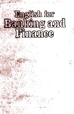 ENGLISH FOR BANKING AND FINANCE