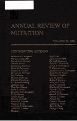 Annual Review of Nutrition: 2001 (Annual Review of Nutrition)