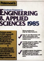 Graduate Programs in Engineering & Applied Sciences 1985 Nineteenth Edition