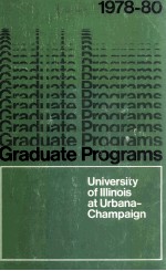 1978-80 Graduate Programs University of Illinois At Urbana-Champaign