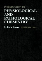 Introduction to physiological and pathological chemistry