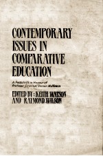 CONTEMPORARY ISSUES IN COMPARATWE EDUCATION