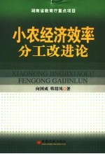 小农经济效率分工改进论  超边际经济学之应用研究