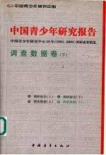 中国青少年研究报告  中国青少年研究中心10年  1991-2001  科研成果精选 调研报告卷  （下册）