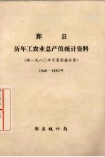 鄞县历年工农业总产值统计资料  按1980年不变价格计算  1949-1982年