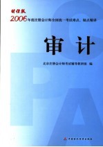 财经版2006年度注册会计师全国统一考试难点、疑点精讲  审计