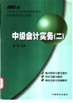 2003年全国会计专业技术资格考试配套辅导用书  中级  中级会计实务  2