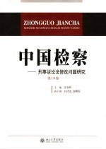 中国检察  第10卷  刑事诉讼法修改问题研究