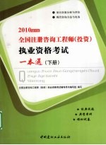 全国注册咨询工程师（投资）执业资格考试一本通  2010  建材版  下