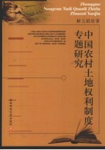 中国农村土地权利制度专题研究