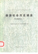 中国少数民族社会历史调查资料丛刊  傣族社会历史调查  西双版纳之一