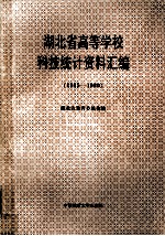 湖北省高等学校科技统计资料汇编  1985-1990