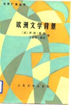 欧洲文学背景  西方文明巨著背后的政治、社会、思想潮流