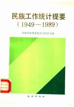 民族工作统计提要  1949-1989