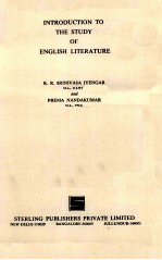 INTRODUCTION TO THE STUDY OF ENGLISH LITERATURE