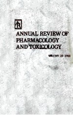 ANNUAL REVIEW OF PHARMACOLOGY AND TOXICOLOGY  VOLUME 23 1983