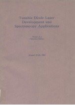 Tunable Diede Laser Development and Spectroscopy Applications I983