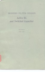 Modern filter design active RC and switched capacitor 1981