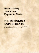 Microbiology experiments  a health science perspective