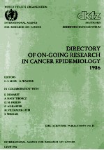 Directory of on-going research in cancer epidemiology 1986