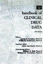 HANDBOOK OF CLINICAL DRUG DATA  FIFTH EDITION