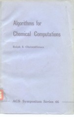 Algorithms for Chemical Computations