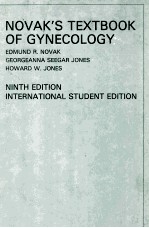 NOVAK`S TEXTBOOK OF GYNECOLOGY  NINTH EDITION INTERNATIONAL STUDENT EDITION