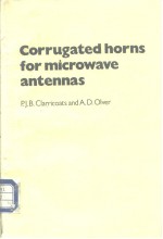 Corrugated horns for microwave antennas