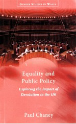 EQUALITY AND PUBLIC POLICY  EXPLORING THE IMPACT OF DEVOLUTION IN THE UK