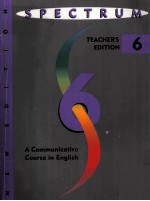 SPECTRUM TEACHER'S EDITION 6 A COMMUNICATIVE COURSE IN ENGLISH