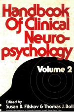 HANDBOOK OF CLINICAL NEUROPSYCHOLOGY  VOLUME 2