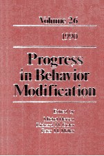 PROGRESS IN BEHAVIOR MODIFICATION  VOLUME  26  1990