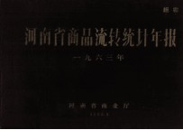 河南省商品流转统计年报  1963